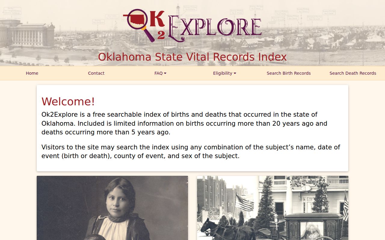 Owasso resident lookup using the Oklahoma OK2Explore vital index
